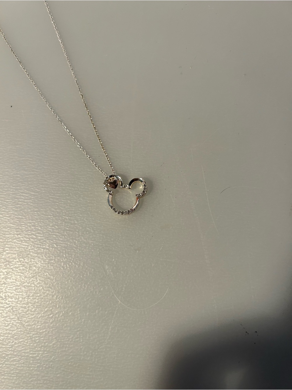 Disney mini mouse silver necklace